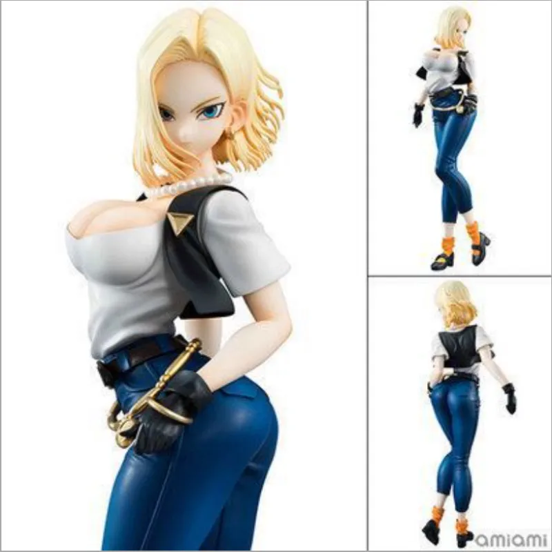 Сексуальная экшн фигурка Android 18 лазури коллекционная кукла Рождественский