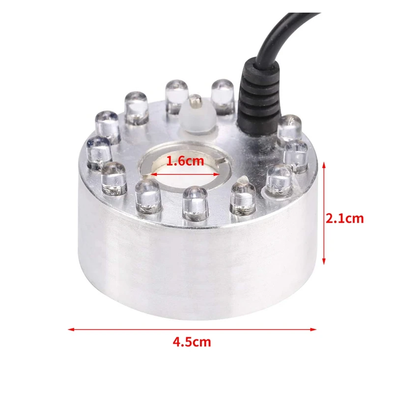 Горячий TOD-Mist Maker 12 Светодиодный Mister Fogger Фонтан для воды Пруд машина тумана