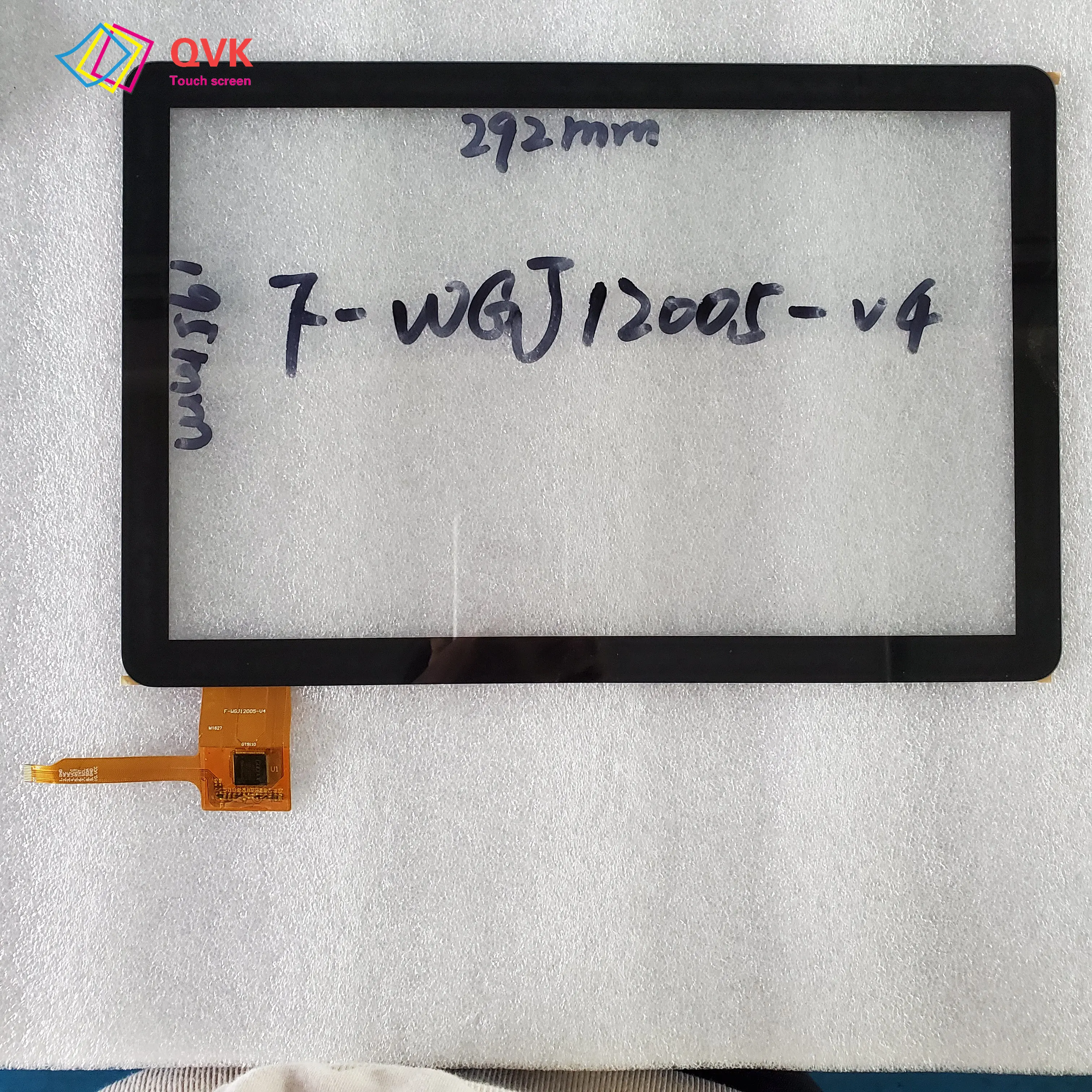 Black touch screen P/N F-WGJ12005-V4 Capacitive touch screen panel repair and replacement parts