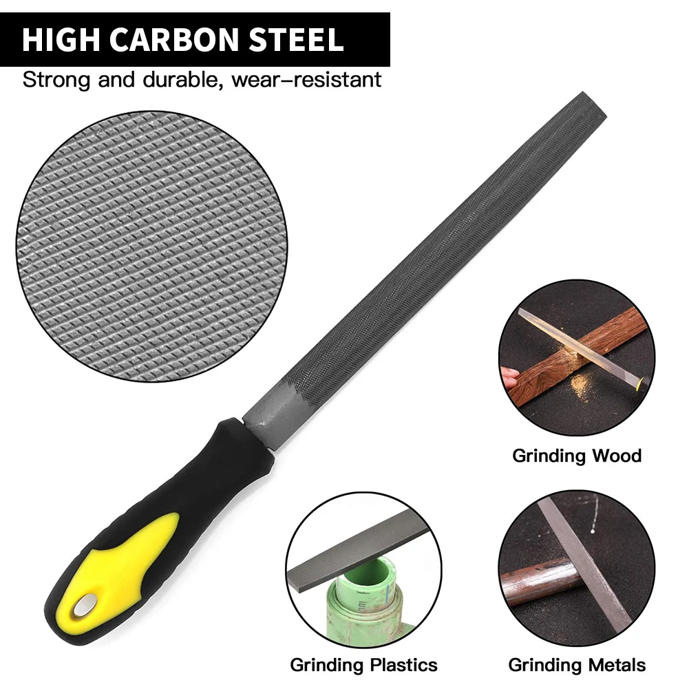

18 Pcs Mini Files Titanium Diamond Coating Needle Flat File Set Metal Working Craft Tools Flat File Kit Steel File Set Yellow
