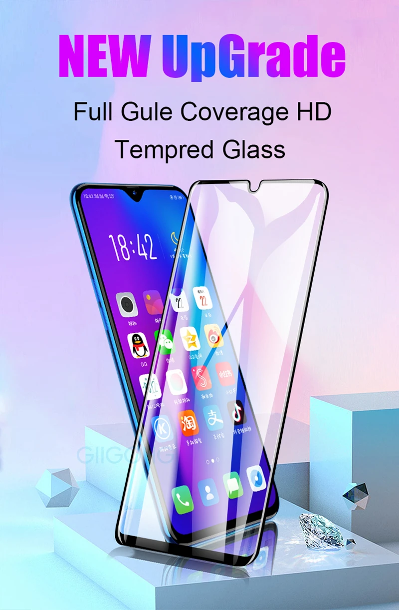 1-3 шт полная защита экрана из закаленного стекла для Xiaomi Mi 9 9T Pro SE 8 Lite A1 A2 Lite A3 6 защитная пленка 5D