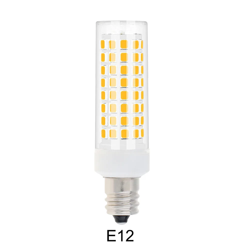 Диммируемая E12 110 в белый/теплый белый 102 светодиодов 2835 SMD 10 Вт силиконовая