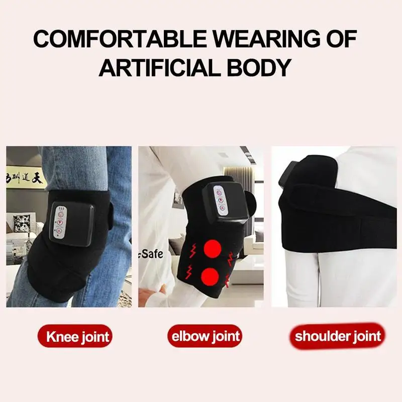 

Electric Heating Knee Massager Far Infrared Joint Brace Back Knee Massageador Vibrador Elbow Shoulder Support Massage Treat E4U7