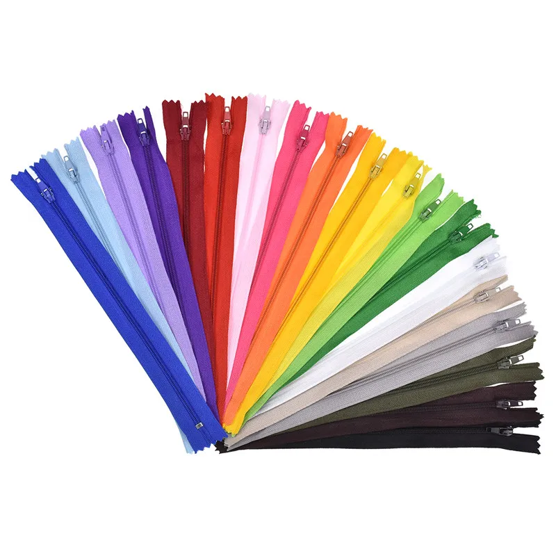 5 шт./лот 20 см длина многоцветный невидимый молнии DIY нейлоновая катушка молния