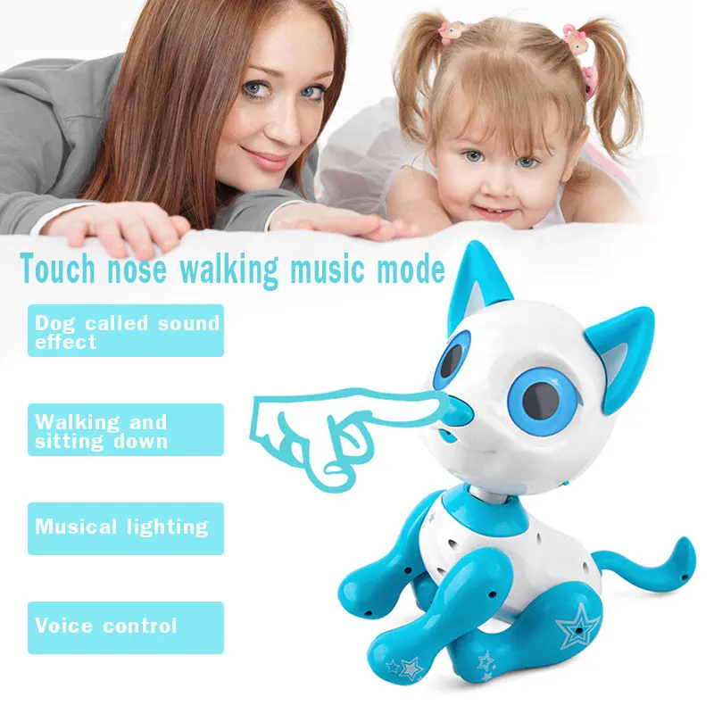 Детская игрушка, Детская робот-собака, игрушка для домашних животных, Интерактивная умная детская роботизированная собака для прогулок, се...