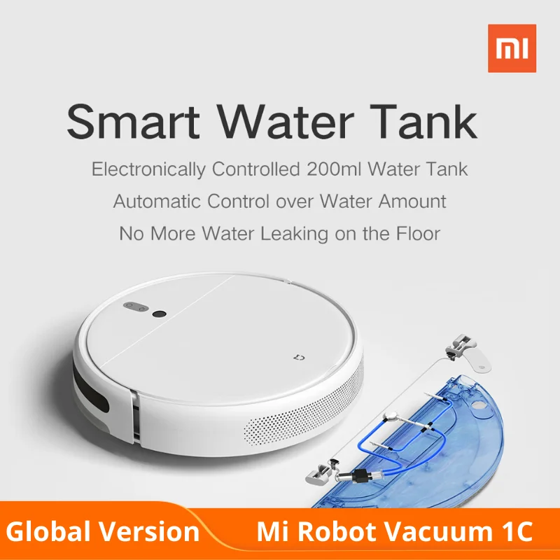 Глобальная версия Xiaomi MI Robot Vacuum Cleaner 1C беспроводной пылесос ЕС развертки и СС