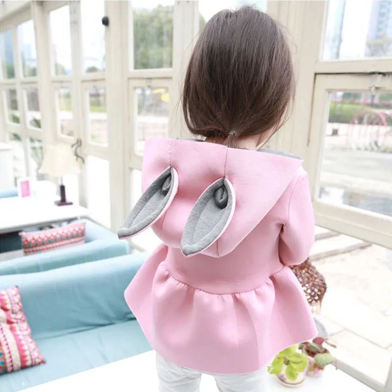 От 1 до 5 лет На весну и осень кофта с длинными рукавами меховые наушники дизайн