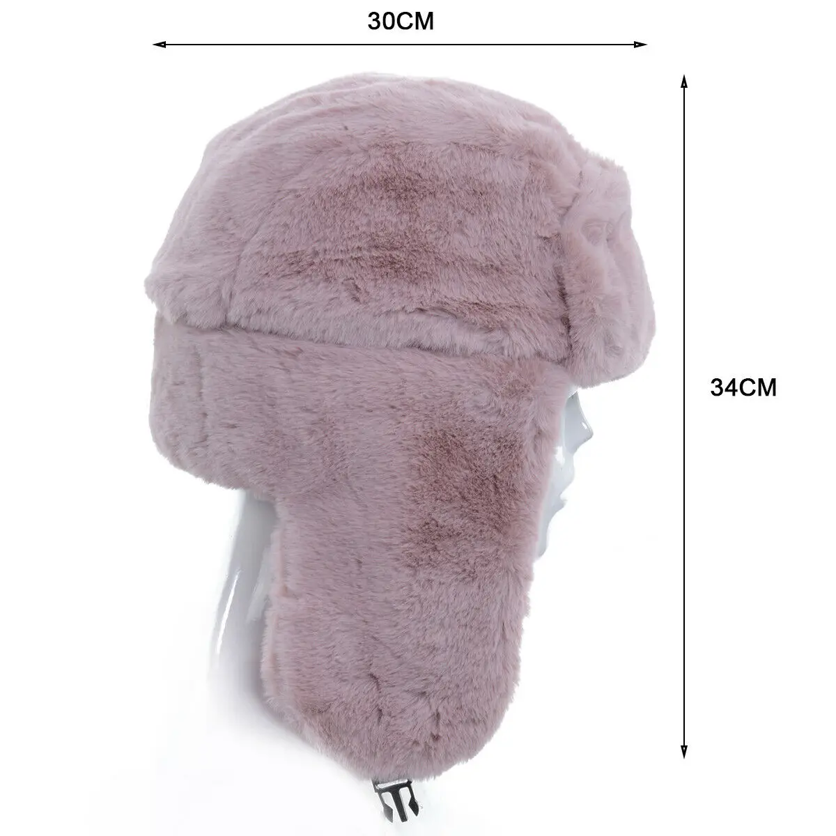 

Plushed Women Bomber Hats Winter Fur Hats 2019 New Ear Protection Warm Russian PU Leather Faux Hats Hot