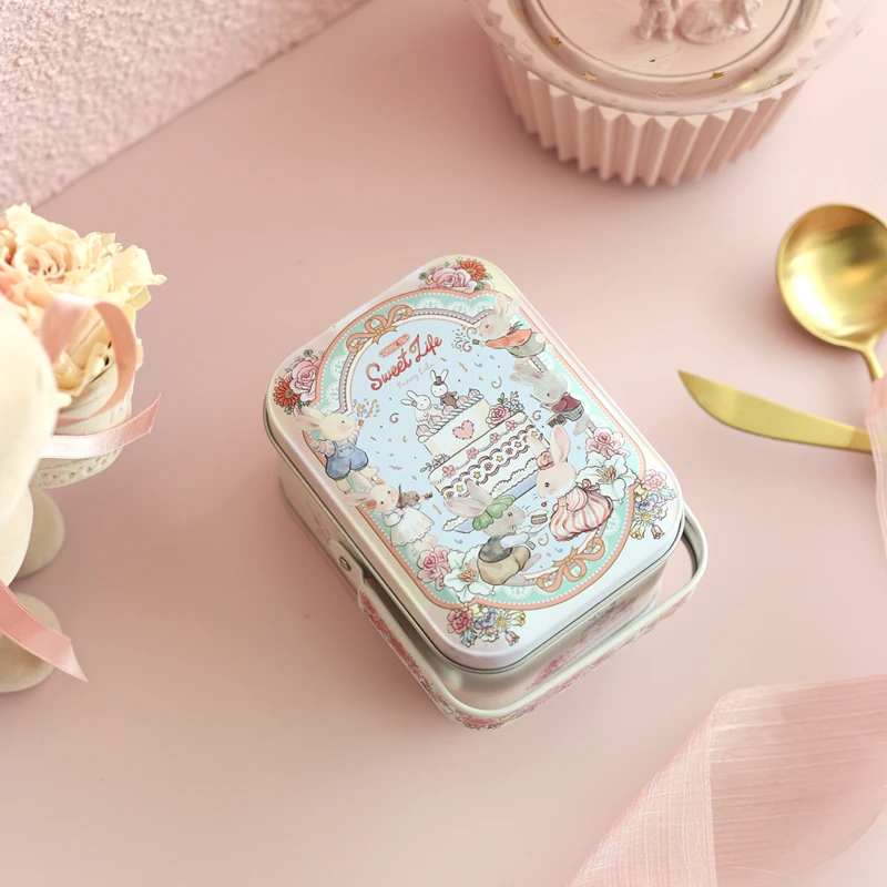 Пользовательский кролик Свадебная коробка для печенья креативная прямоугольная