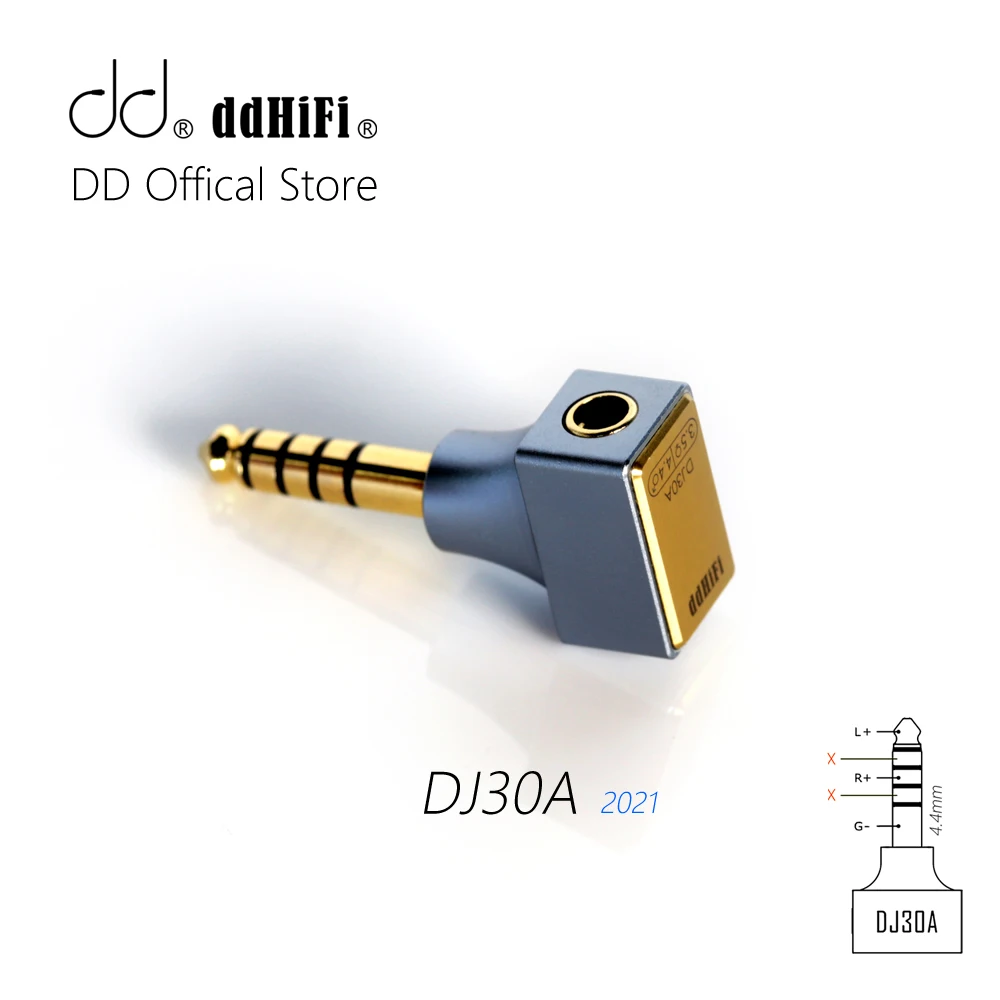 Seguro para Usar Fêmea para 4.4mm Aplicar a Dispositivos com Saída de 4.4mm Ddhifi Novo 3.5 Adaptador Masculino Design Exclusivo Apenas dd Dj30a 2022
