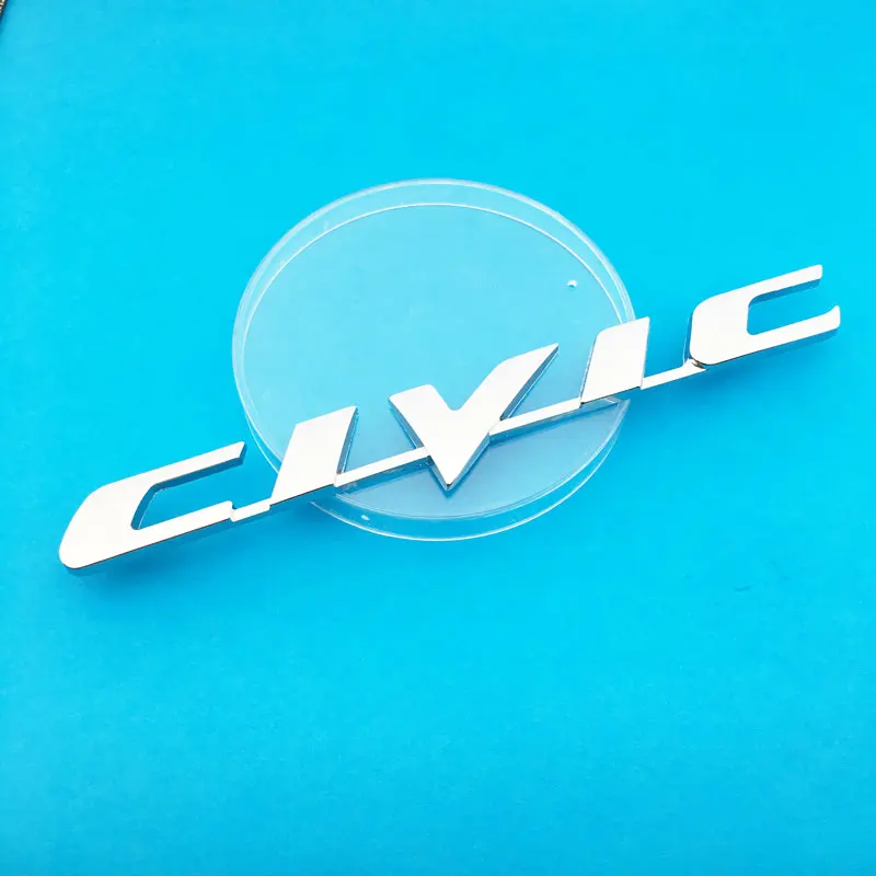Металлические 3d-наклейки с логотипом Civic Эмблема багажника автомобиля задний