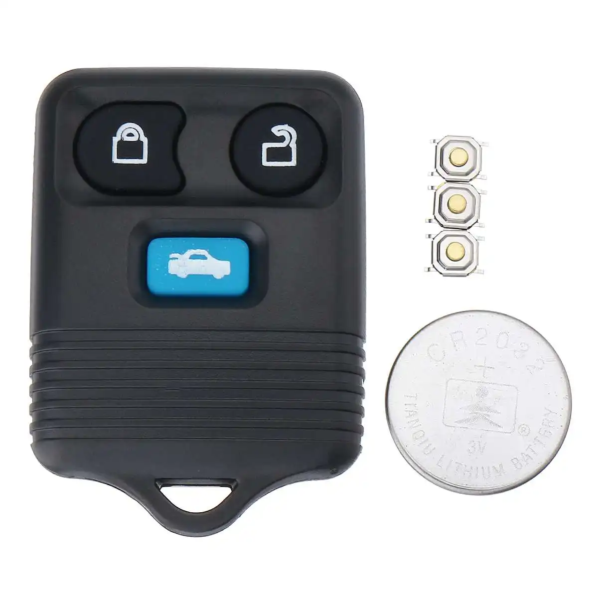 3 кнопки чехол для дистанционного ключа от машины оболочки Fob с переключателем