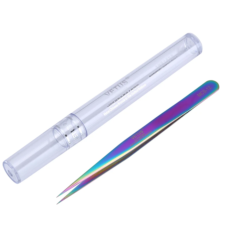 Точные пинцеты из нержавеющей стали VETUS MCS 12 Series прямые наконечники промышленные