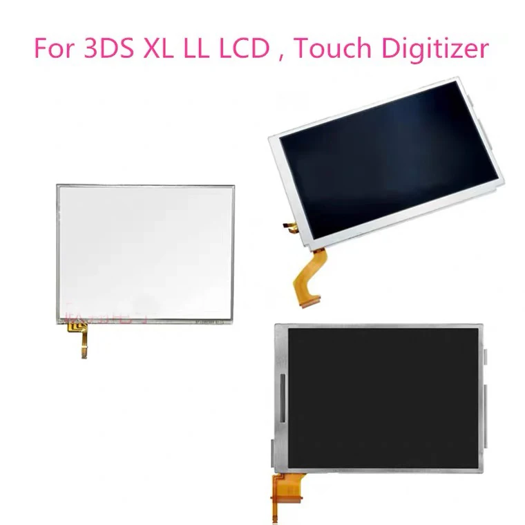 Бесплатная доставка оригинальный нижний Верхний ЖК-экран для 3DS XL/LL сенсорный