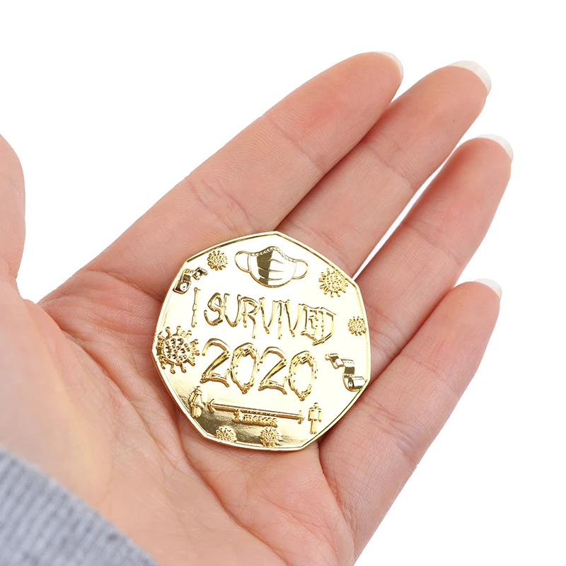 

I Survived 2020 Zinc Alloy Medal And Commemorative Set Coin Collectors Home Decoration