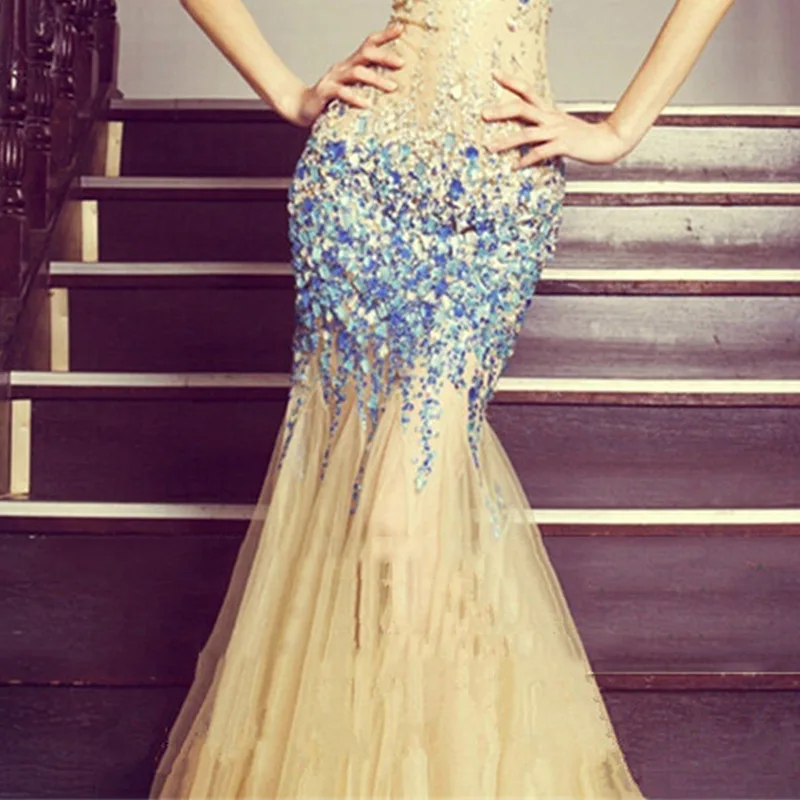 

Women Sexy V-Neck Cross Backless Party Formal Evening Spaghetti StrapDress