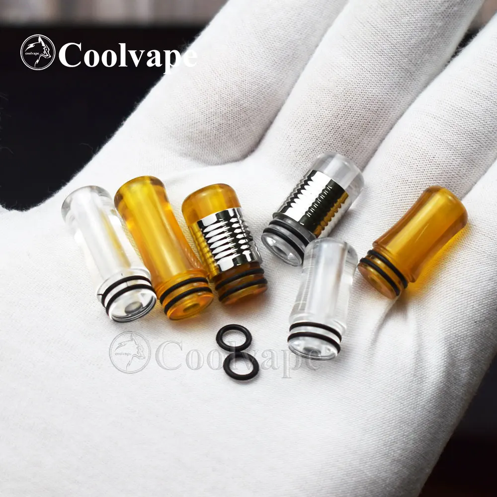 

2pc superior polished Long 510 MTL Drip Tip SS316 pc pei material ecig accessories For 510 RDA RTA RDTA Tank Atomizer