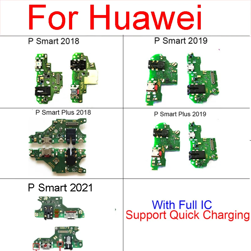 Usb зарядная плата для Huawei P Smart + Plus 2018 2019 с разъемом зарядки гибкий кабель 2021