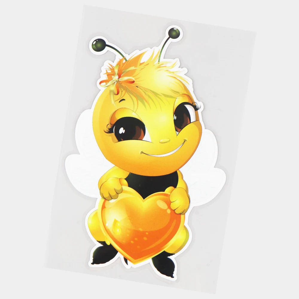 

JuYouHui Exterior Accessories Decal Natural Beauty Smiling Bee Window Windshield Stickers Car Decoration Decals