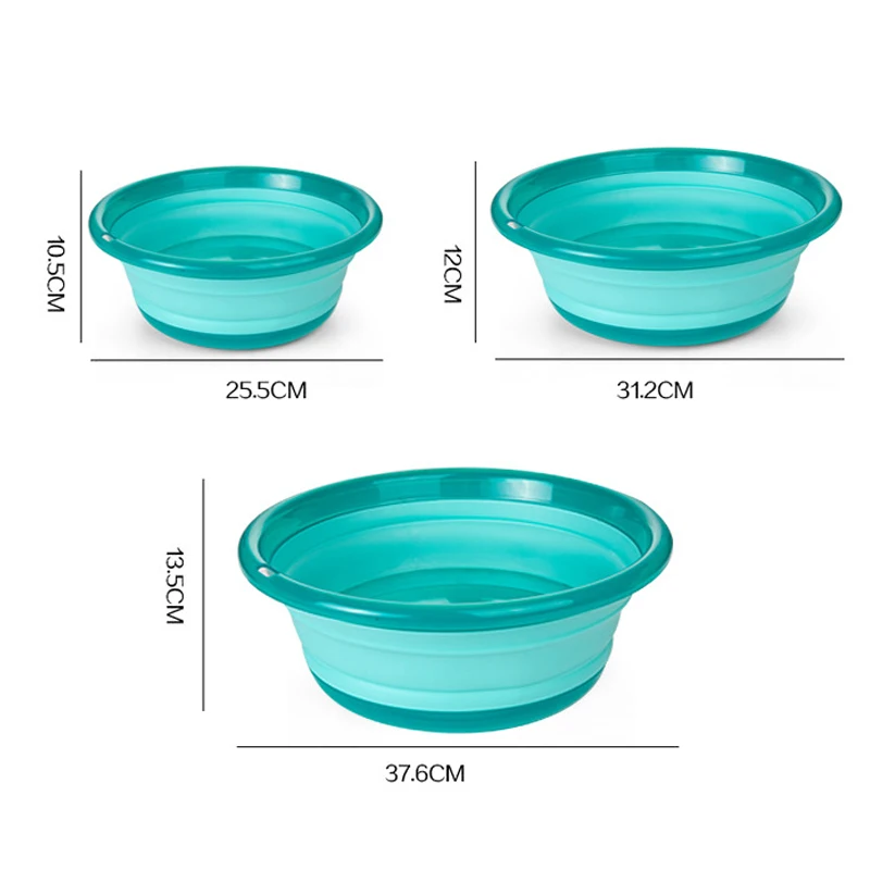 Пластиковые складные водяные ложки Портативные Выдвижные ведра для умывальника