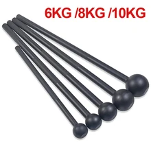 6KG/8KG/10KG Gym Fitness Steel Macebell Solid Core Strength Training Round Hammer Equipments for Full Body Muscles Power Workout