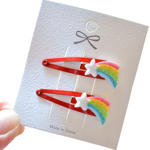 2 шт. новинка милый кот слон Мультяшные аксессуары для волос девочек заколки