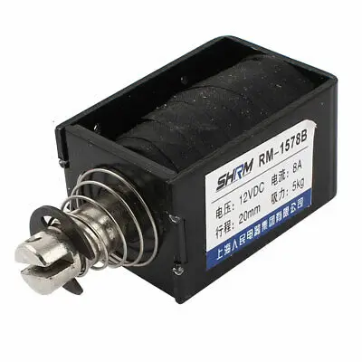 

RM-1578B 20mm 5kg Force Frame Pull Push Type Solenoid Electromagnet DC12V 8A