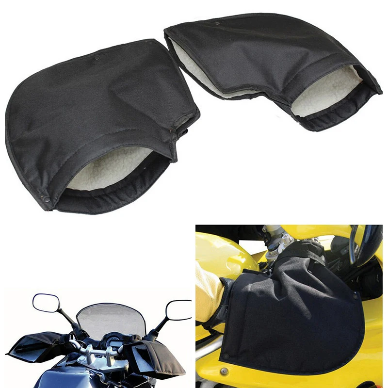 Motorcycle Grip Gloves HandleBar Muff Winter Waterproof Wind Rain Snow Warmer Motorbike Thermal Cover Windproof Mitts | Автомобили и
