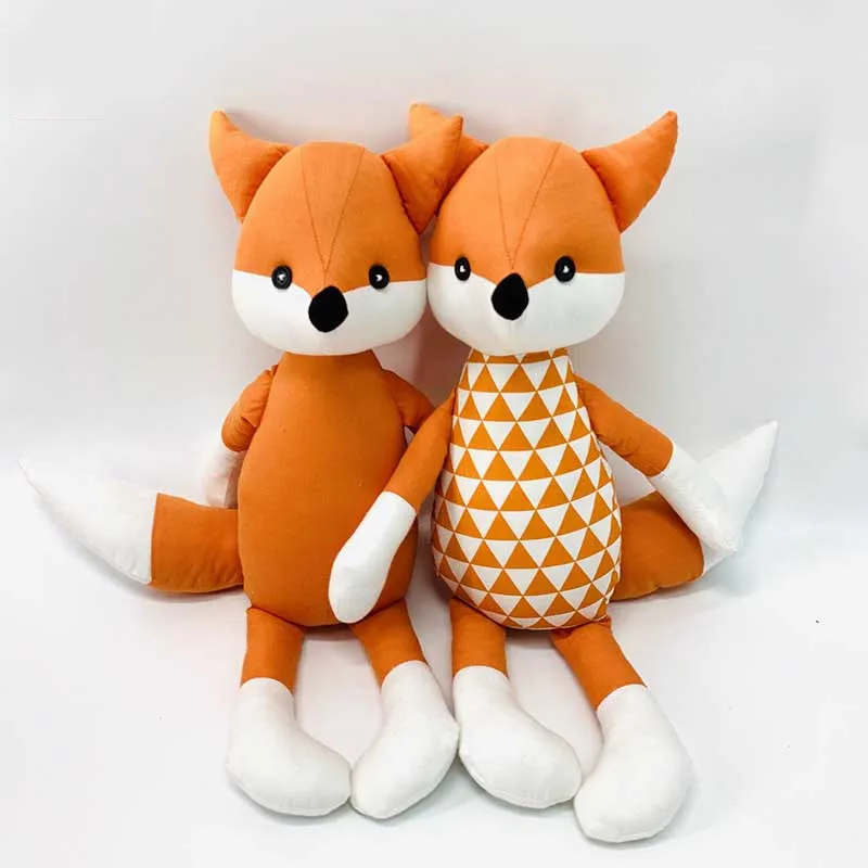 

Cartoon Fox Doll Baby Kawaii Plush Dolls Soft Newborn Sleeping Appease Toy Stuffed Toys Nordic Style Children Room Decoration
