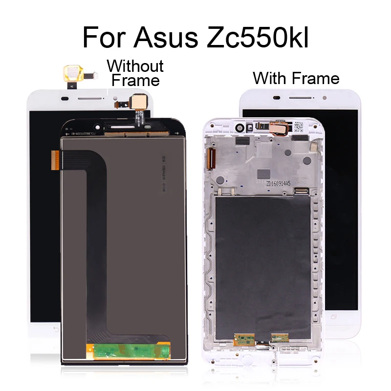 ЖК дисплей для Asus Zenfone Max ZC550KL сенсорный экран с рамкой бесплатная доставка|Экраны