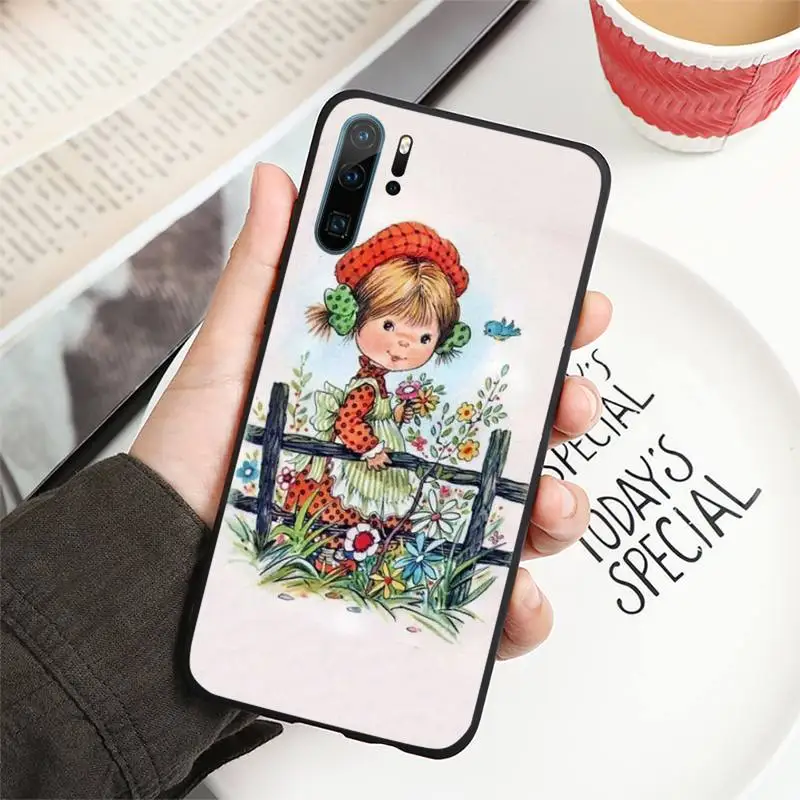 

Sarah Kay pattern Cute Phone Case For Huawei P40 P20 P30 lite Pro P Smart 2019 Mate 40 20 10 Lite Pro Nova 5t