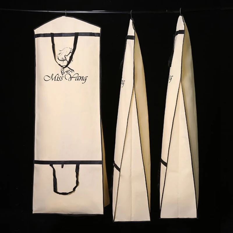 

Thick Non Woven Material Large For Wedding Dress Dust Cover Protector Bag
