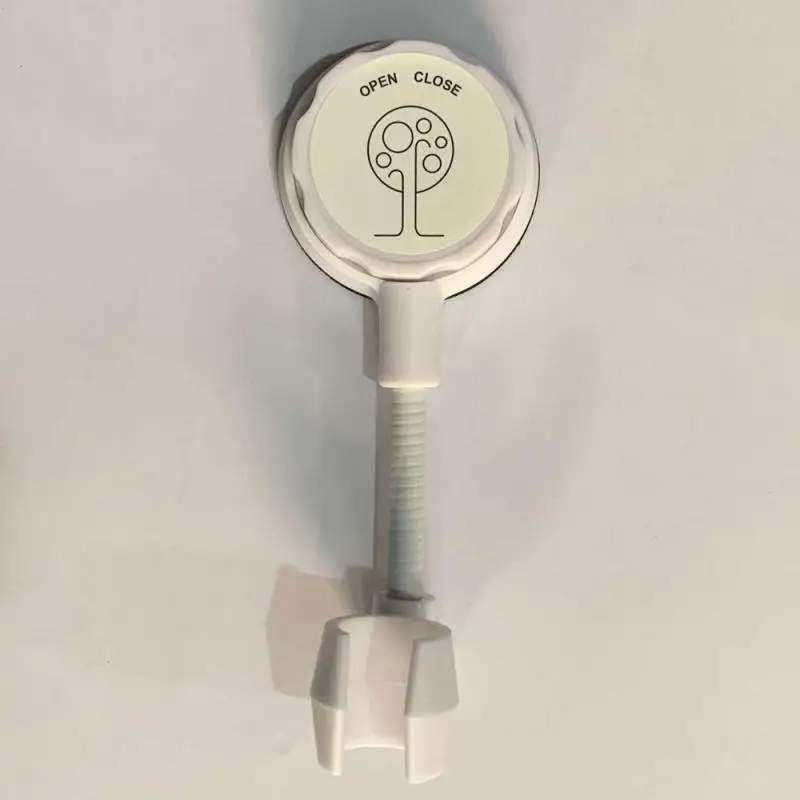 

Suction Cup Shower Holder Black Adjustable Shower Head Holder Universal Bathroom Showerhead Bracket Nozzle Base Stand