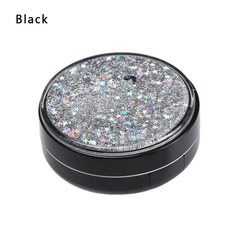 Style 3- black 1 шт. ABS чехол для контактных линз с зеркалом для женщин, цветная коробка для контактных линз, контейнер для контактных линз, милый дорожный набор, коробка - Цвет: Style 3- black