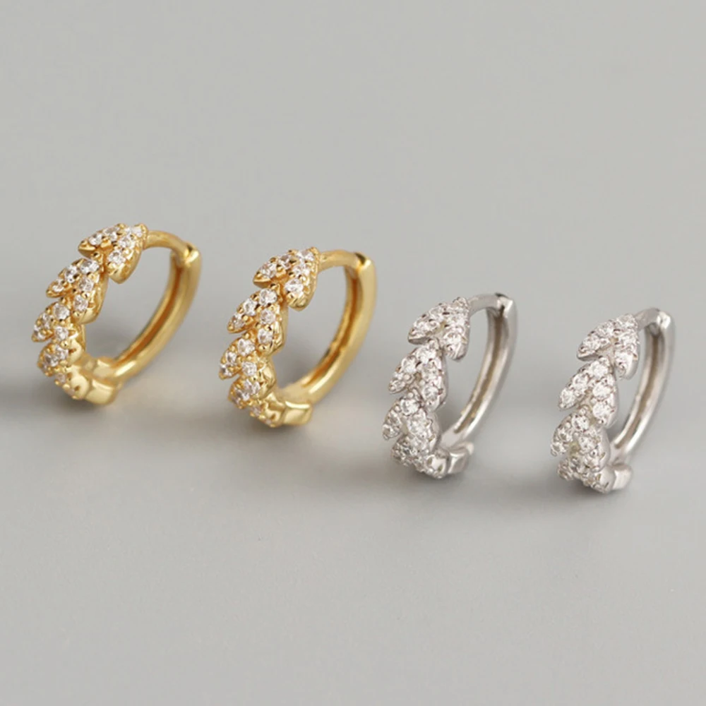 

Женские серьги Стразы в форме сердца, простые серьги-кольца из стерлингового серебра 925 пробы, эффектные Свадебные украшения