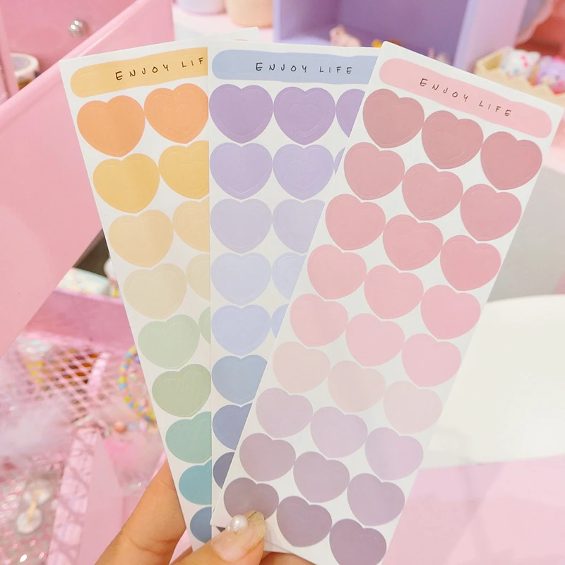 Наклейки в виде милых сердец 3 шт./лот декоративная наклейка для скрапбукинга