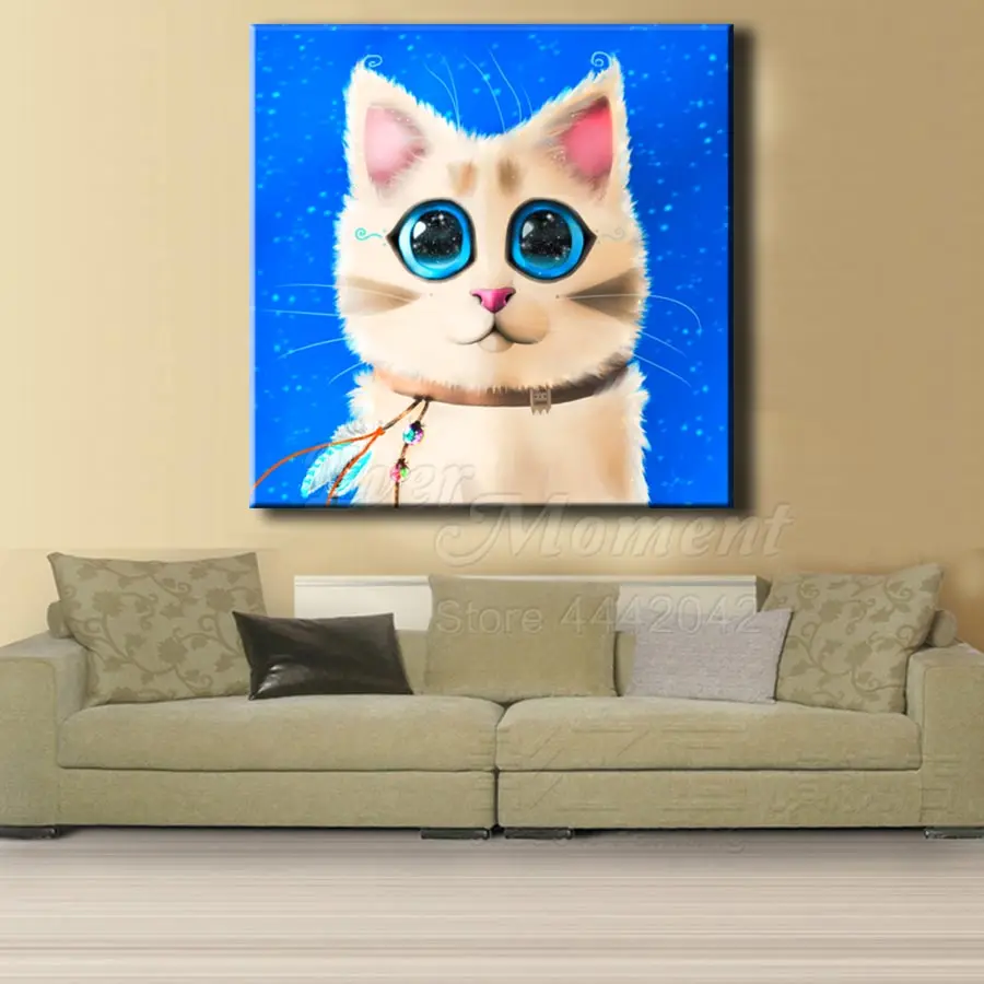 Алмазная живопись с большими голубыми глазами картина Стразы 5D сделай сам