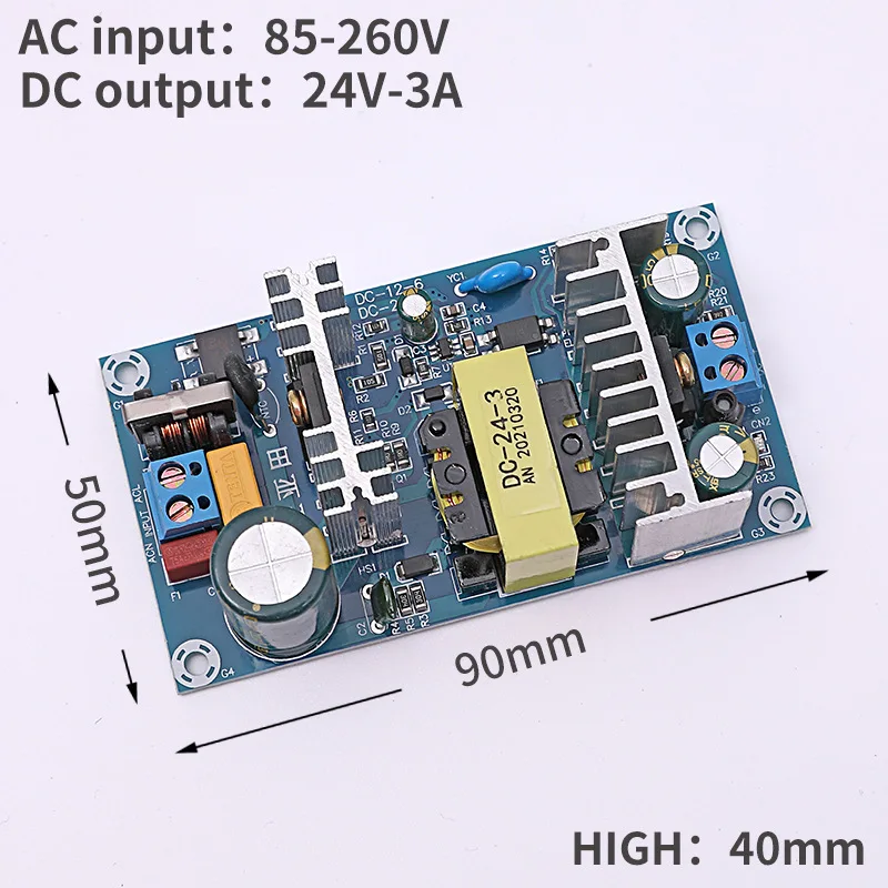 AC 100-240V to DC 24V 6-9A5V12V 36V 48V 1A 2A 3A 4A 8A модуль питания плата переключателя AC-DC