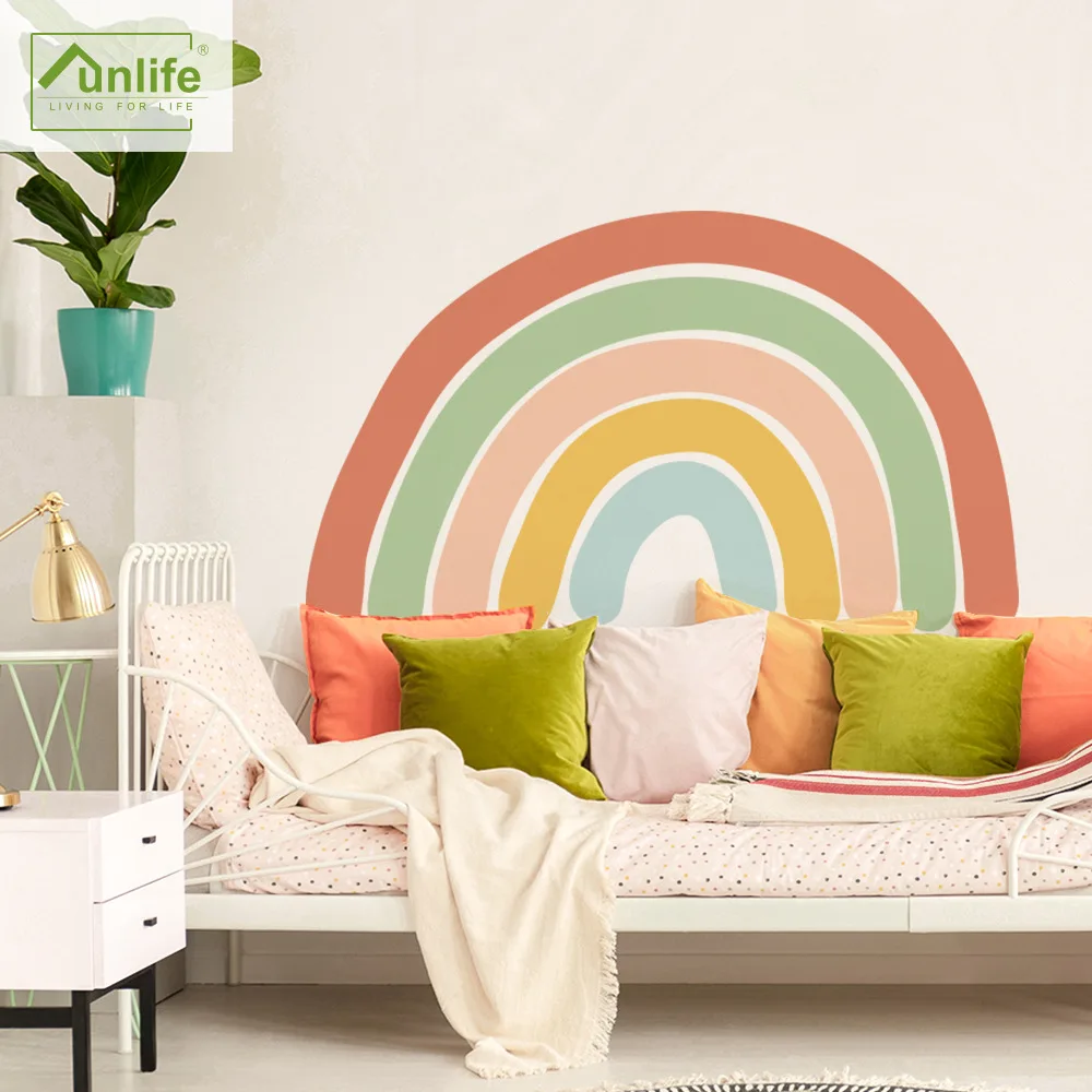2021 новые Богемские большой Rainbow стикер на стену в форме сердца для детской