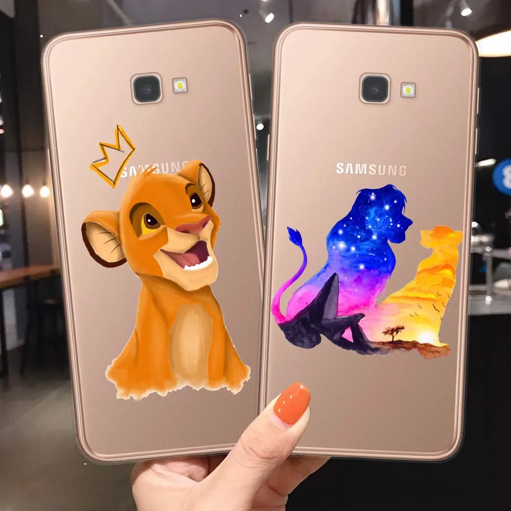 Мягкий ТПУ чехол с изображением короля льва пумбы акуны Матата для Samsung Galaxy J3, J5, J7 года 16 J4 J6 Plus Note 10 Pro силиконовый чехол