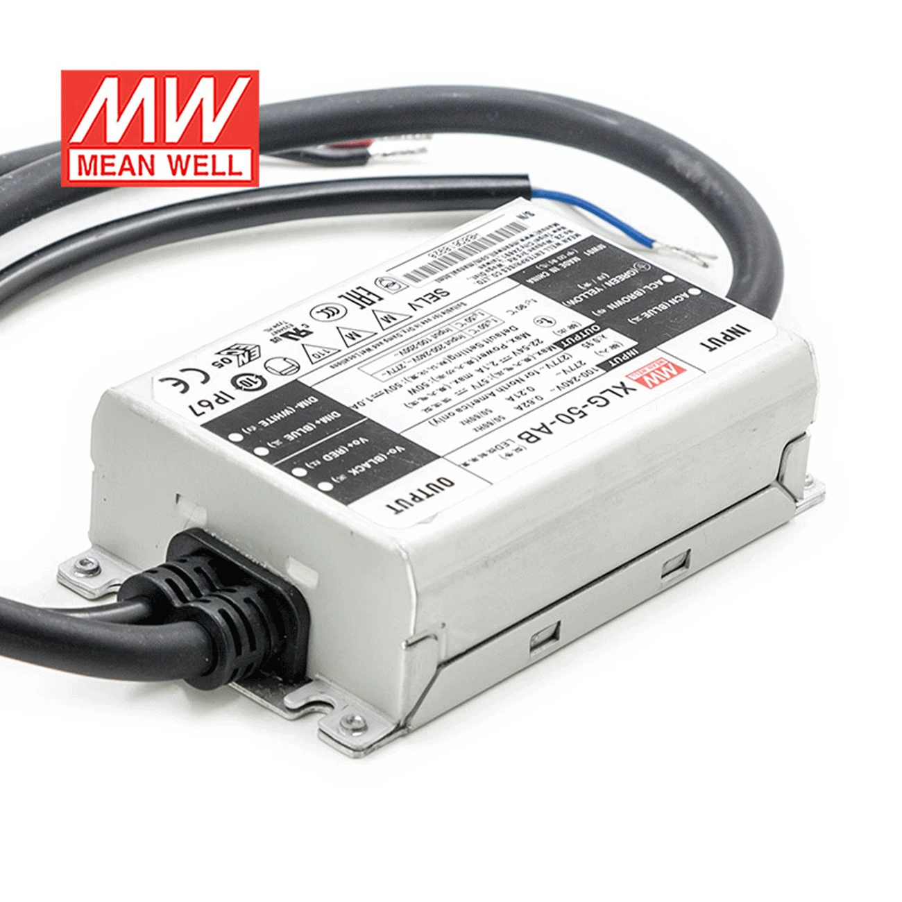

transmit MEAN WELL Taiwan XLG-50-A/AB switching power supply 50W constant power with PFC three-in-one dimming LED driver