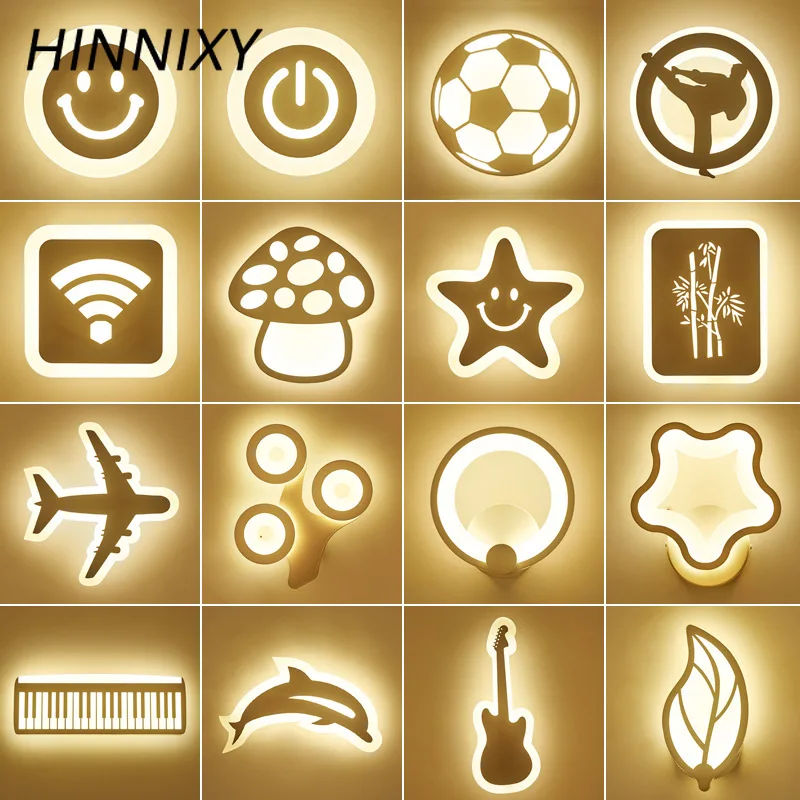 Hinnixy простой акриловый ночной Светильник для детей прикроватный светодиодный
