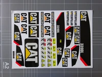 excavator toy body shell waterproof stickers decal for car 112 114 116 scale caterpillar excavator hydraulic model parts