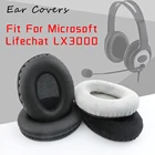 Амбушюры для Microsoft Lifechat LX3000 LX-3000, чехол для микрофона амбушюры для наушников, сменные накладки для гарнитуры, амбушюры из поролона из искусственной кожи