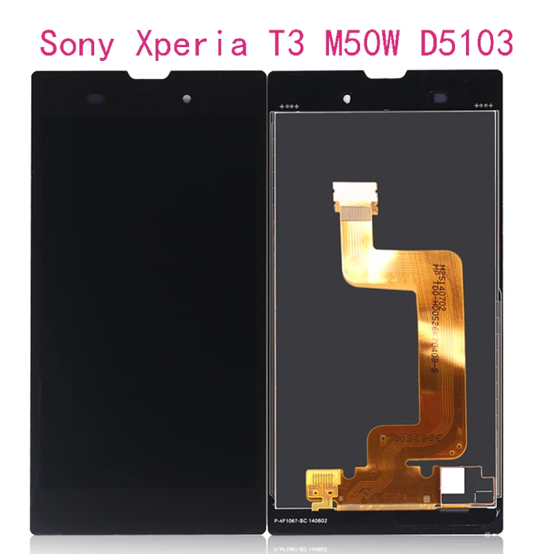 Для Sony Xperia T3 ЖК сенсорный экран дигитайзер Сенсорная панель в сборе M50W D5103|Экраны