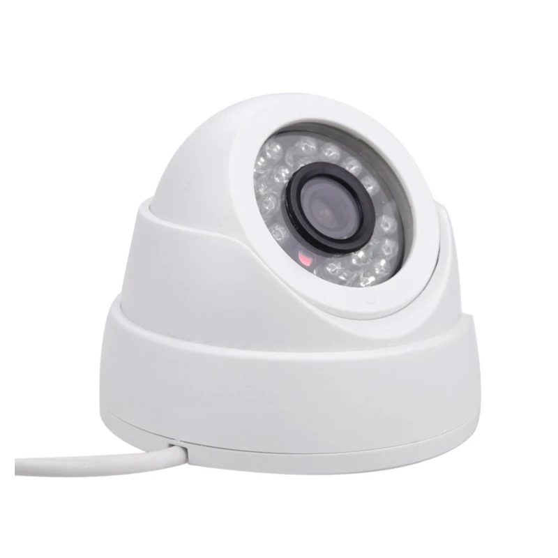 1/3 CCD 1000TVL 24 светодиодный ИК охранная Крытая купольная камера видеонаблюдения 3,6 мм PAL
