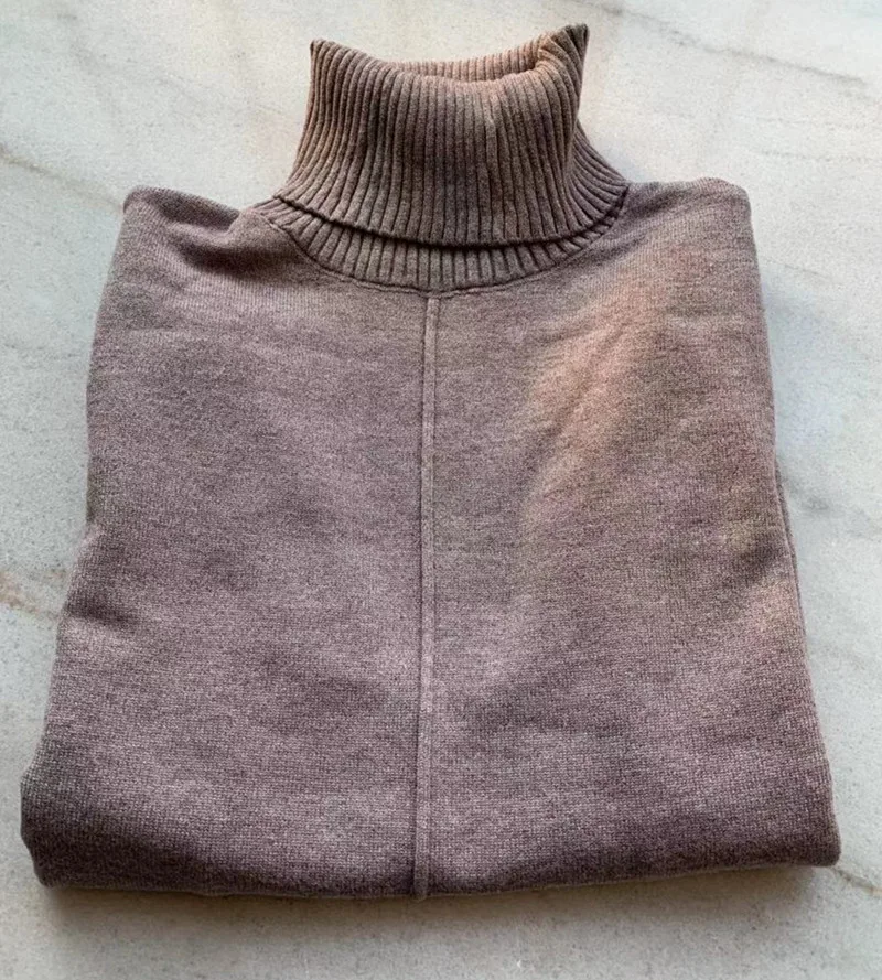 

2020 Two-piece Set Women's Turtleneck pullover Sweater Set Knit Trousers Autumn winter Knitted tracksuit Turtleneck sweatshirts