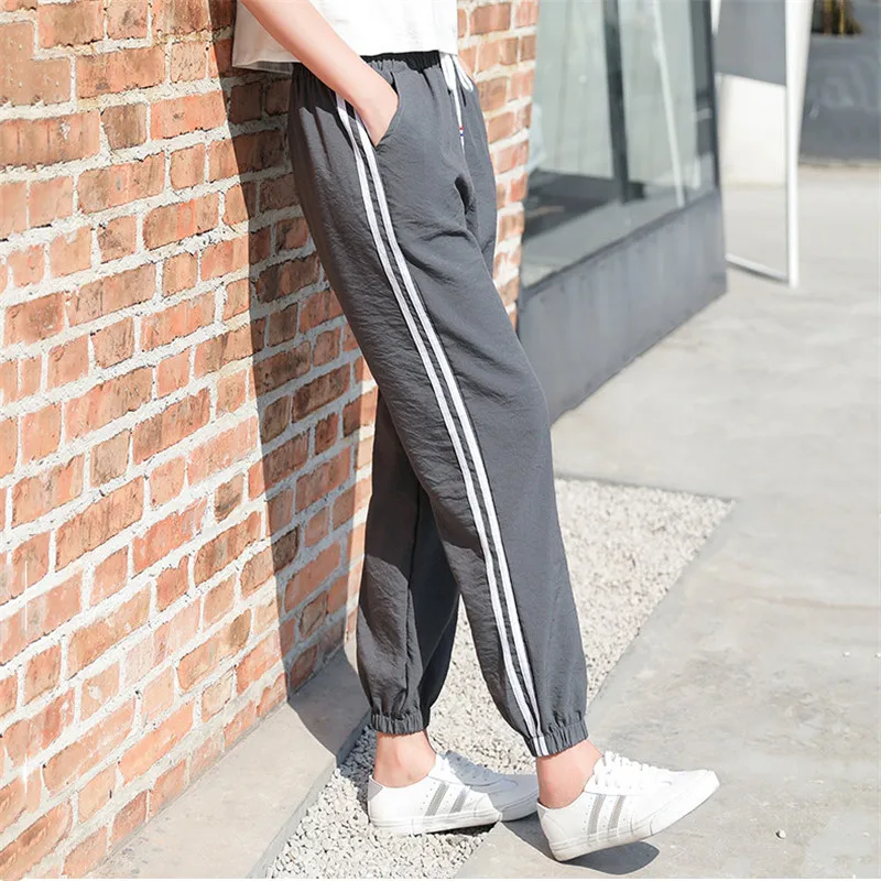 Высокая брюки с высокой талией для женщин джоггеры быстросохнущие не может