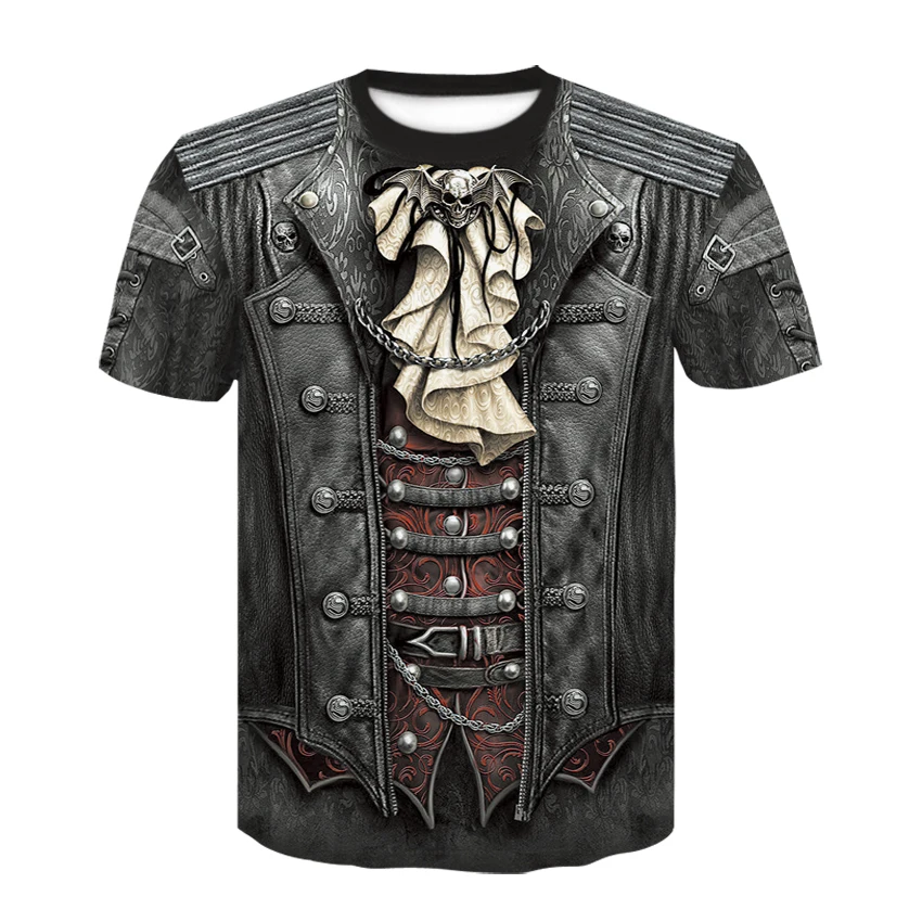 Мужская футболка с забавным принтом в стиле Харадзюку короткими рукавами и