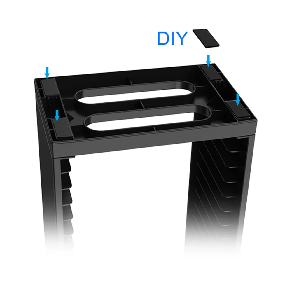 Двухслойный игровой диск для хранения игр башня Держатель дисков вертикальная